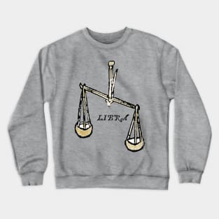 Libra - Medieval Astrology: Crewneck Sweatshirt